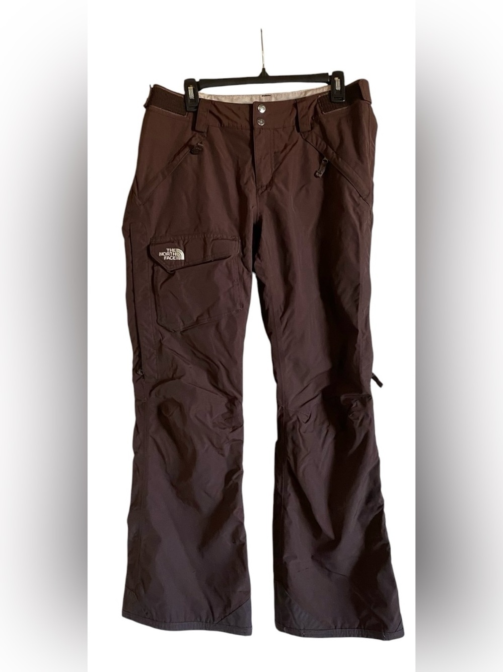 Women’s Brown The North Face HyVent Cargo Ski Pants M